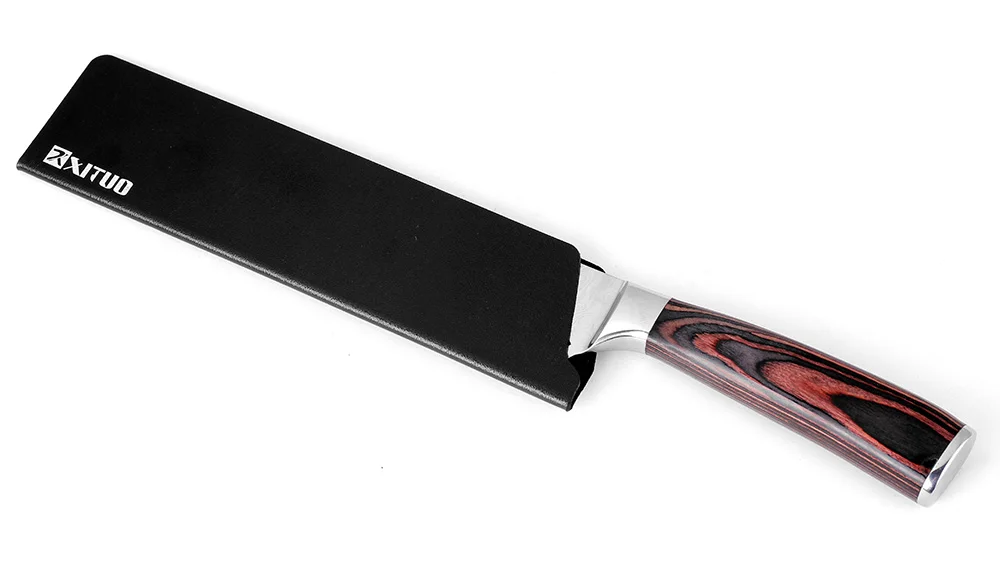 XITUO кухонный нож оболочка 8 &quot7&quot 6 &quot5&quot 3 5 &quotдюймов шеф повара Santoku Sushi Sashimi
