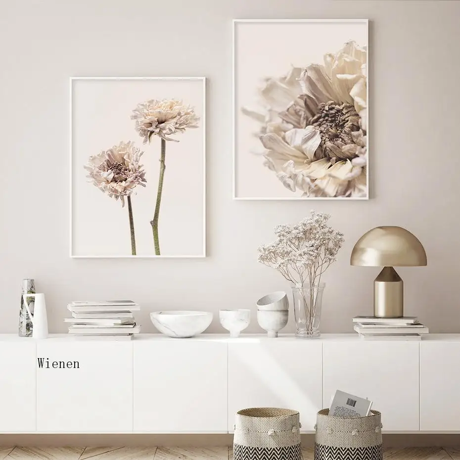 

Modern Dried Protea Blooming Flower Canvas Paintings Posters Wall Art Posters Prints Pictures for Living Room Home Decoration