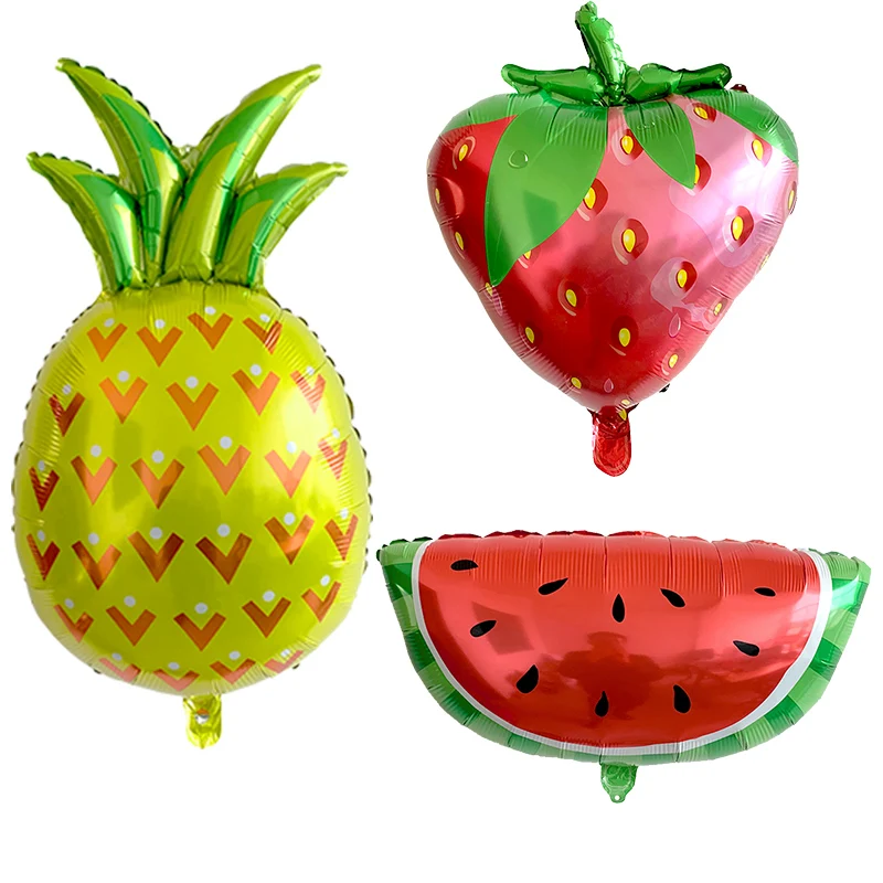 1 шт. листья фрукты солнце фольги воздушный шар Гавайская тропическая Luau вечерние