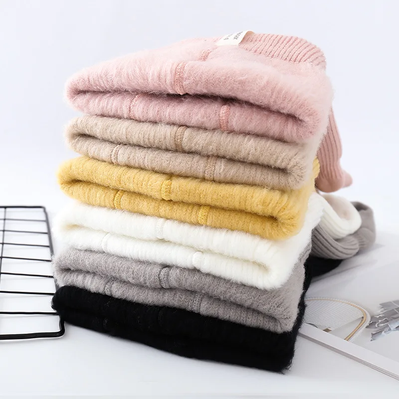 Mallas gruesas de terciopelo para ni&ntilde;as, ropa c&aacute;lida, medias s&oacute;lidas, de invierno-4