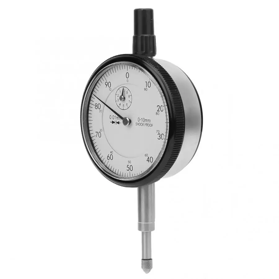 Индикатор испытания циферблата 0 01 мм Точность 10 Диапазон ударопрочный