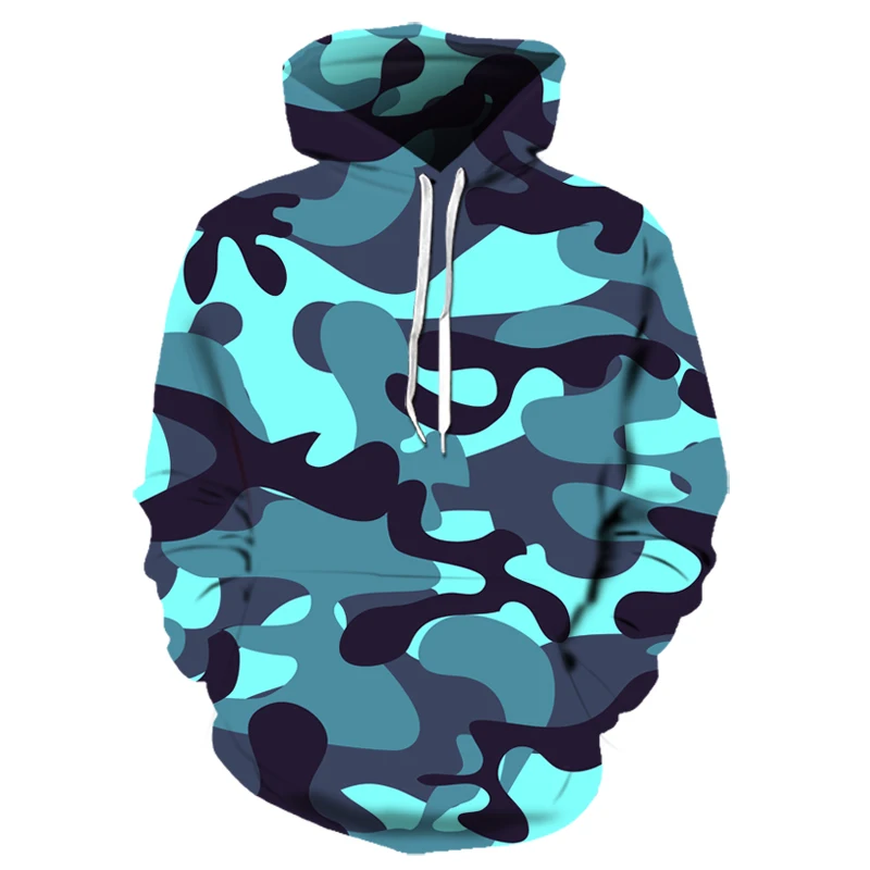 

2020 Personality Camouflage Hoodie Streetwear 3d Digital Printing Camouflage Series Hoodie Retro Men's Pullover Children's size