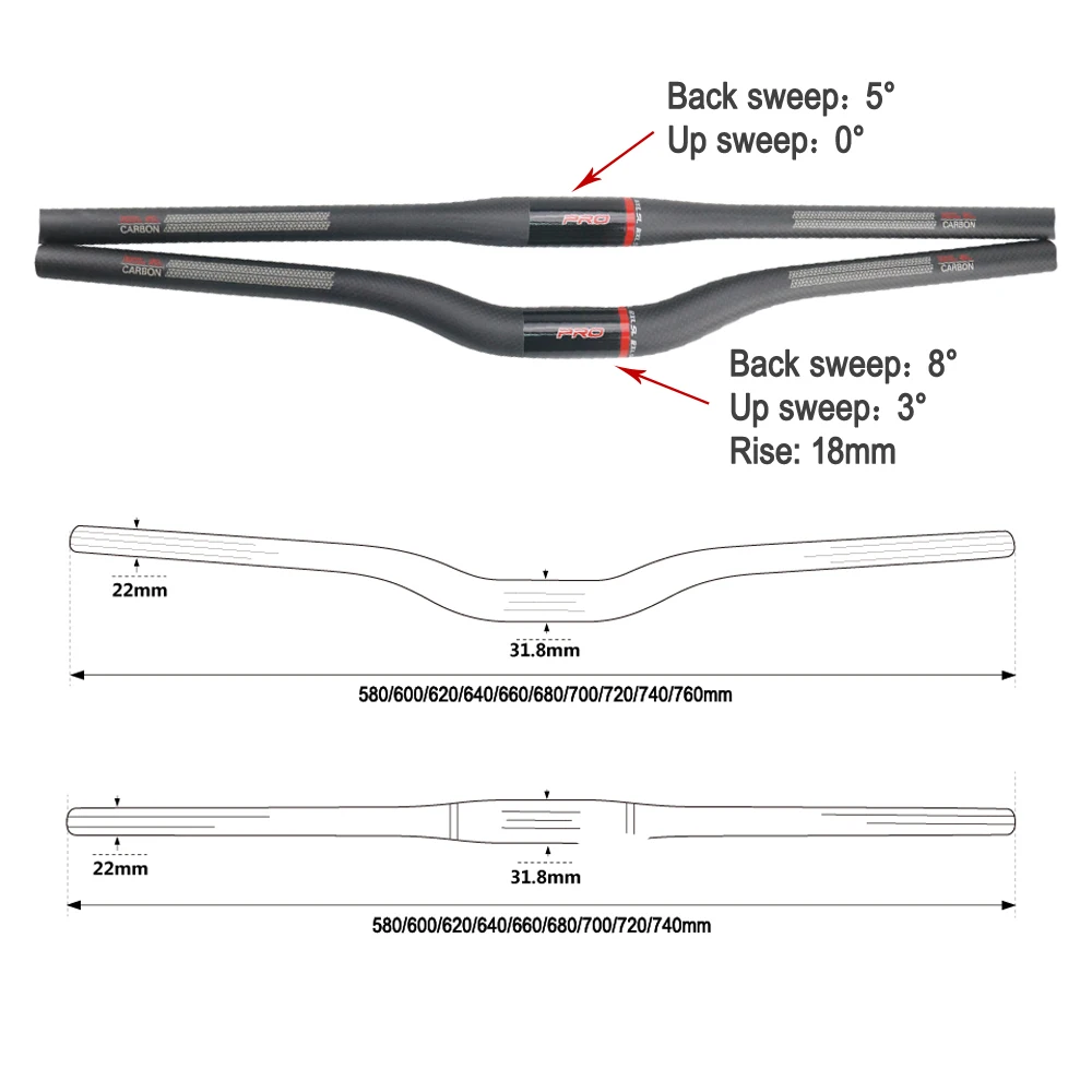 Велосипедный руль модель 31 8 на горного велосипеда углеродный RXL SL плоский/стойка