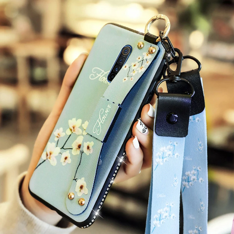 Чехол Realme X2 Pro со стразами чехол на запястье для телефона OPPO RMX1931 шнурком 6 5 дюйма |