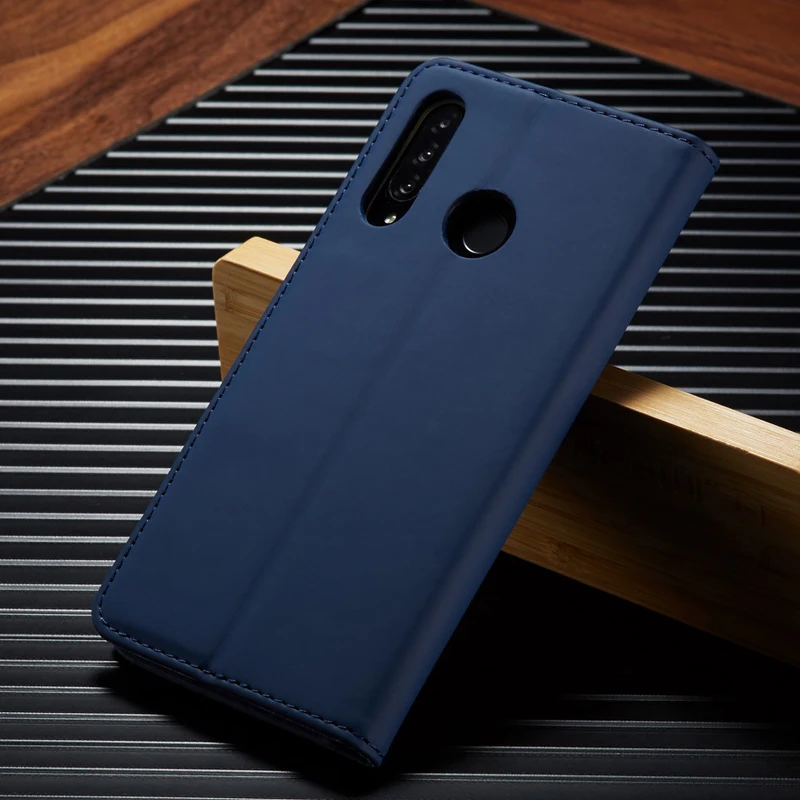 Роскошный флип-кошелек для Huawei P30 Pro Lite Магнитный кожаный мягкий силиконовый