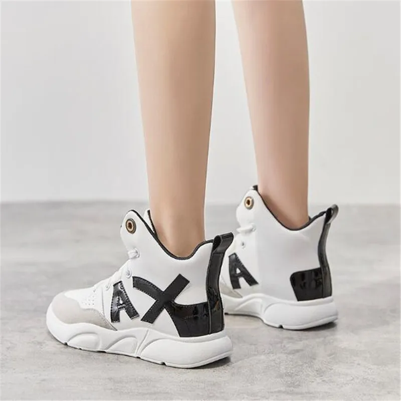 

New ladies sneakers fashion high-top lightweight breathable comfortable versatile non-slip casual flat sneakers shoes women