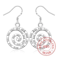 korean 925 sterling silver romantic round thread vintage long tassel dangle earrings for women 2020 engagement wedding jewelry