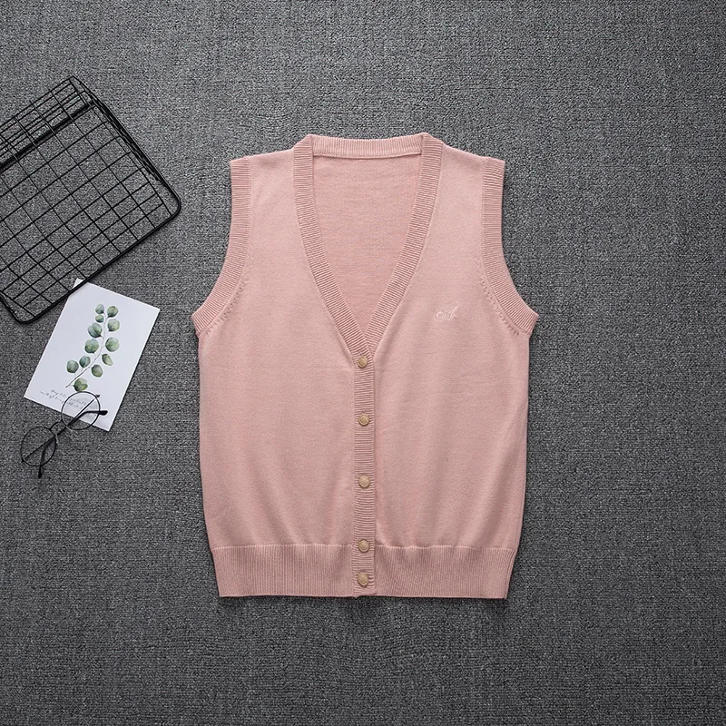 School Jk Uniform Sweater Vest Sleeveless Waistcoat For Girls Boys Cosplay Halloween Winter Anime 8 Colors Knitting Coat | Тематическая