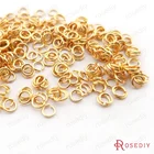 (T12959) позолоченное кольцо, 10 г, 24 к, 3x0,5 мм, 4x0,7 мм, 5x0,8 мм, 6x0,9 мм, 8x1,2 мм