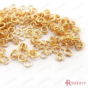 (T12959) позолоченное кольцо, 10 г, 24 к, 3x0,5 мм, 4x0,7 мм, 5x0,8 мм, 6x0,9 мм, 8x1,2 мм