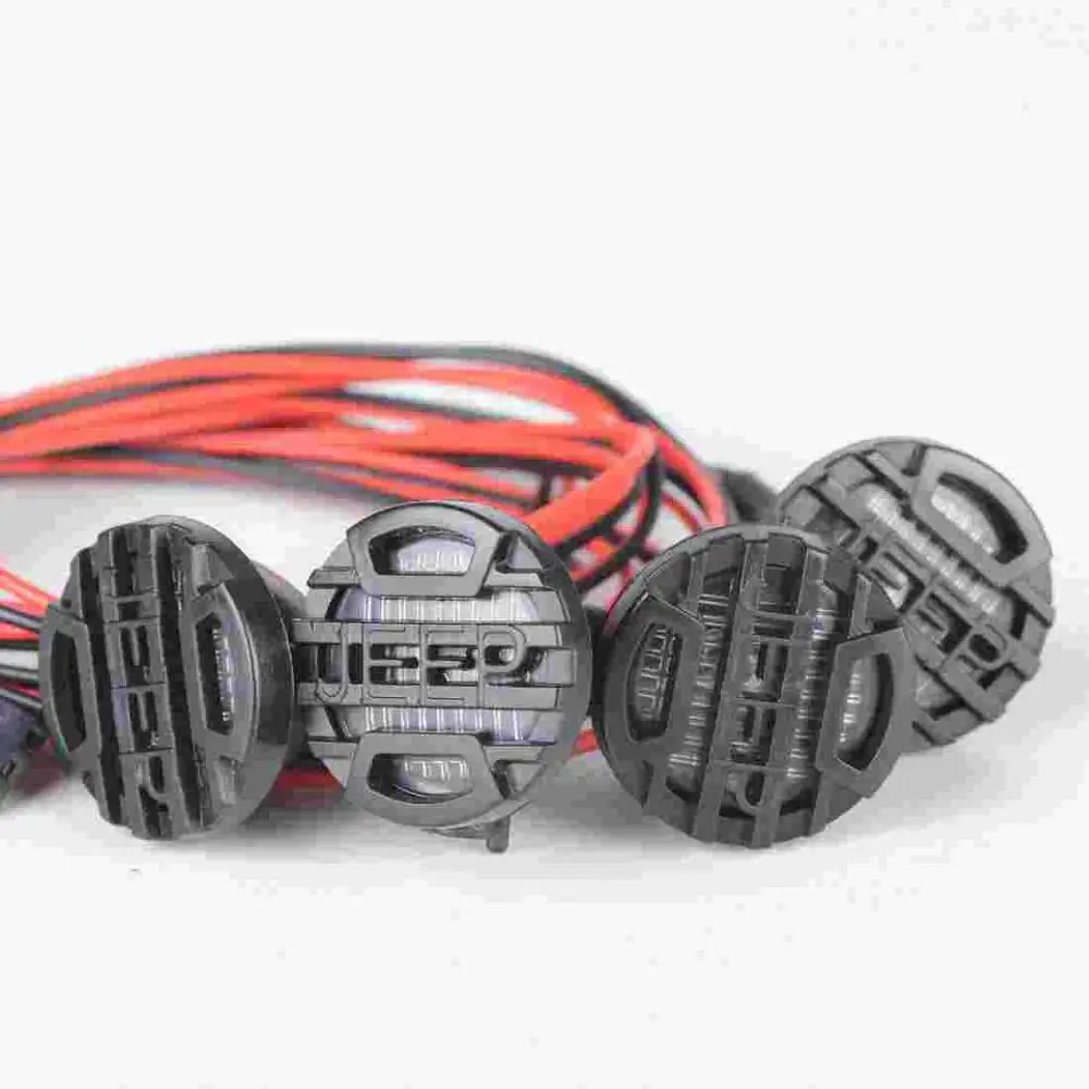 4 светодиодный фары 3 мм белый/красный свет RC Автозапчасти для Traxxas HSP HPI REDCAT|Детали