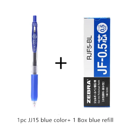 Гелевая ручка ZEBRA JJ15 0 5 мм быстросохнущая с 10 шт./корд. Приблизительные Запасные