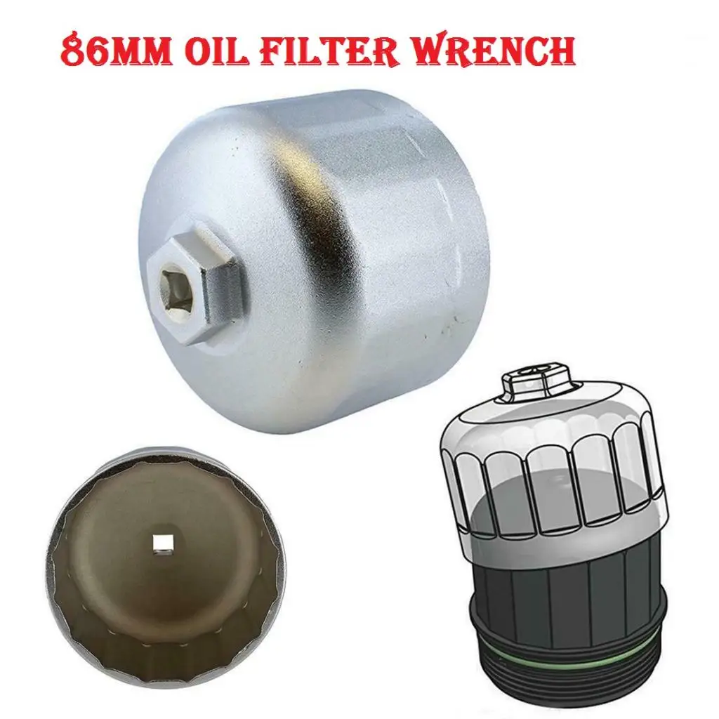 

86mm Oil Filter Wrench for Engines Cartridge Style Filter Housing Caps