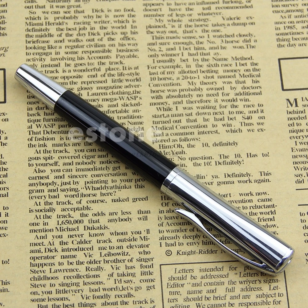 Новый Baoer 051 гладкий черный из нержавеющей стали средний наконечник для учебы