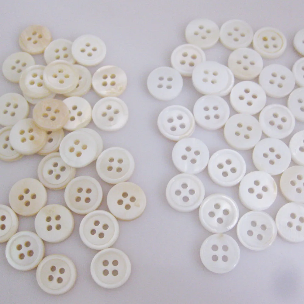 

NBNOOO 3/8 "белый корпус Костюмные пуговицы 30 шт. 4 отверстия DIY Швейные принадлежности Одежда Рубашки аксессуары