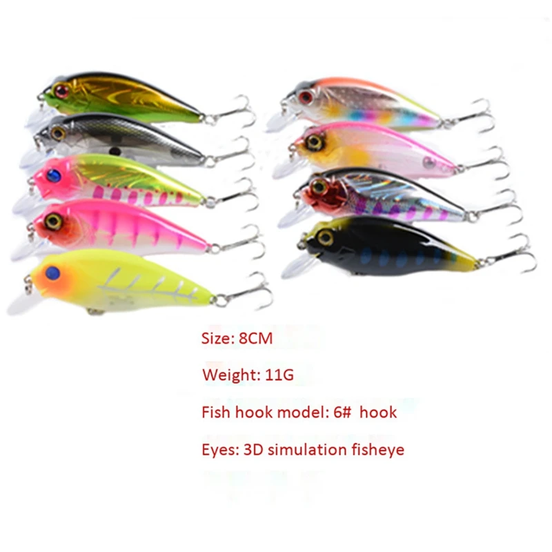 

45Pcs Mixed Fishing Lure Bait Set Wobbler Crankbaits Swimbait Minnow Hard Baits Carp Fishing Tackle