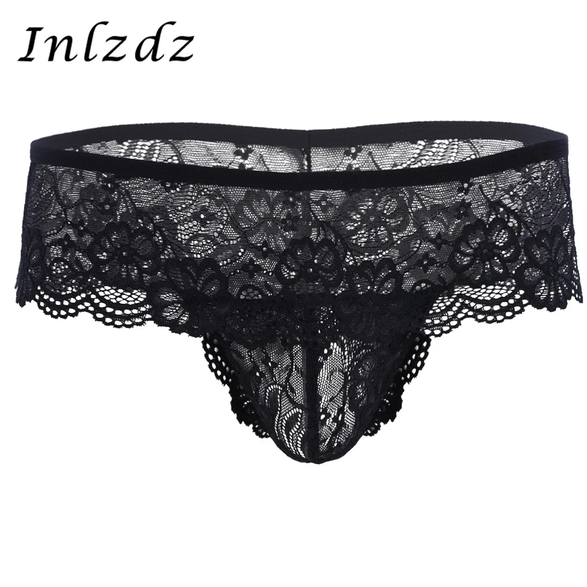 Мужское нижнее белье сексуальные трусики стринги ажурное открытое Трусы бикини