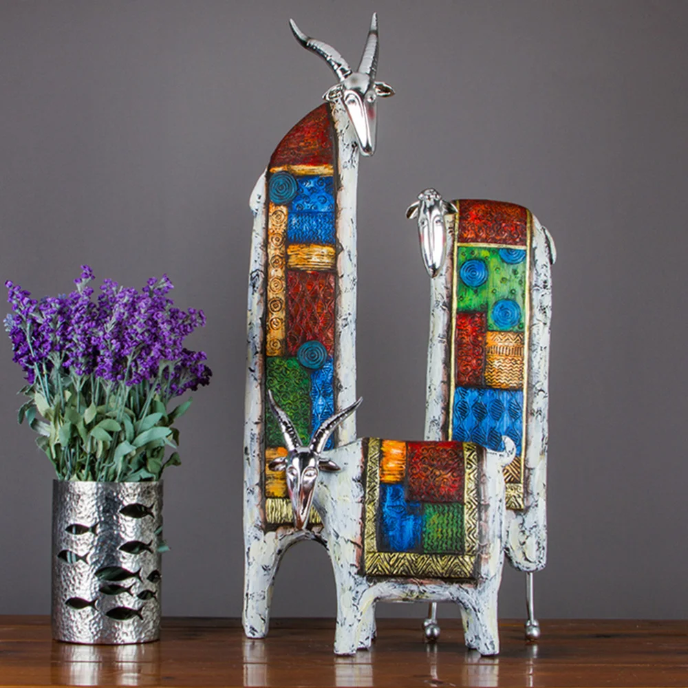 

Decorative Resin Animal Sheep Craft Resin Craft Tabletop Adornment for Home