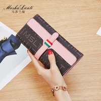 mslt long womens wallet female purses fashion coin purse card holder wallets female pink clutch money bag pu leather wallet