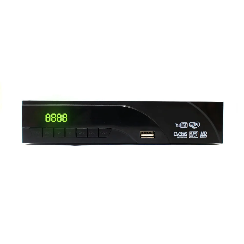 Новейшая модель DVB T2 наземного цифрового приемник декодер H.265/HEVC T поддержка h265 H264