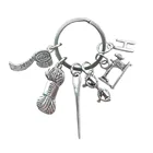 Женский брелок для ключей с 26 буквами в старомодном стиле
