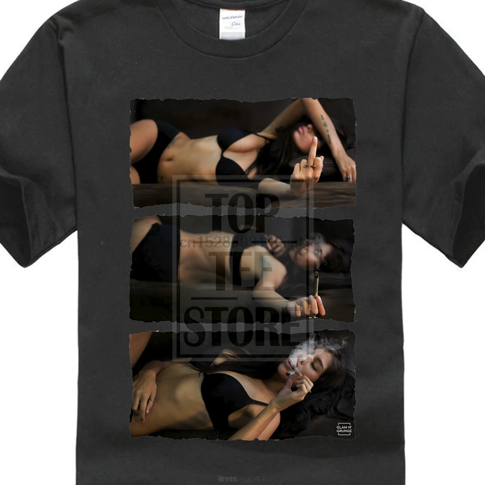 100% хлопок Мужская Летняя Сексуальная футболка с круглым вырезом и принтом Belle Bad