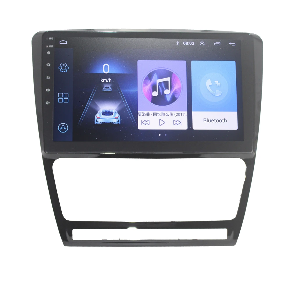 Автомагнитола HANG XIAN 2 din для SKODA OCTAVIA 2010 2013 автомобильный dvd плеер с gps Навигатором