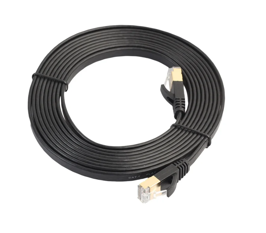 CAT-7-Cable de conexión Ethernet Ultra plano RJ45, enrutador de módem, red LAN,...
