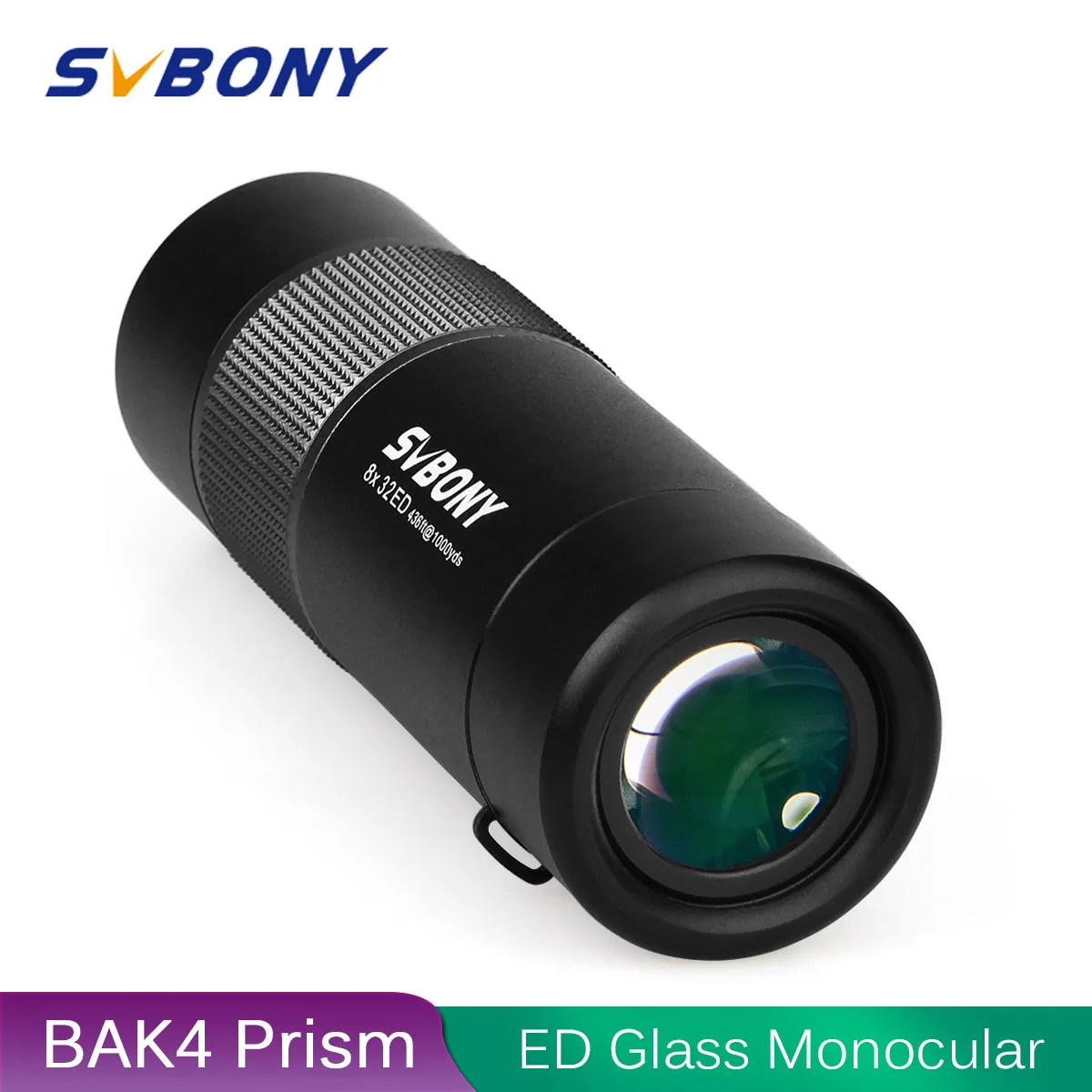 Svbony ED стеклянный монокулярный телескоп 8x32 Bak4 призмы FMC покрытие объектива водонепроницаемый HD бинокль наблюдение за птицами, охота F9329B для кемпинга, походов, туризма, активного отдыха