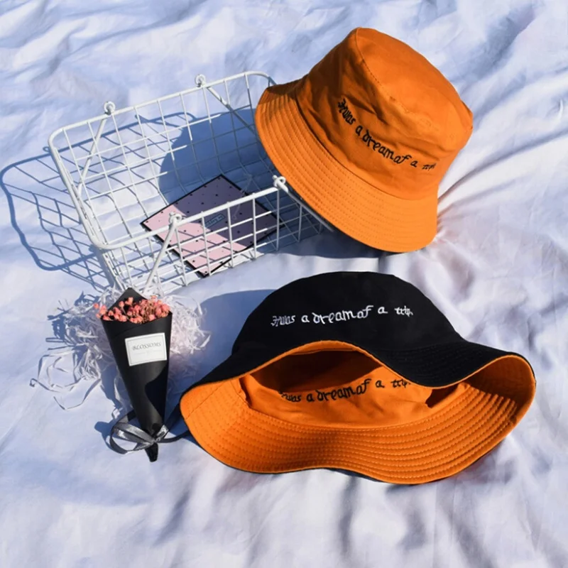 

Fashion Women Breathable Double-Sided Cotton Bucket Hat Hunting Fishing Sun Cap