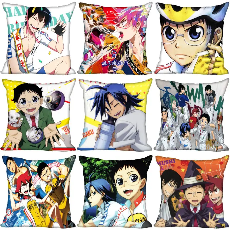 

Yowamushi Pedal Pillow Case Wedding Decorative Silk Fabric Pillows Cover New Year Accessories PillowCase 40X40,45X45cm 0827