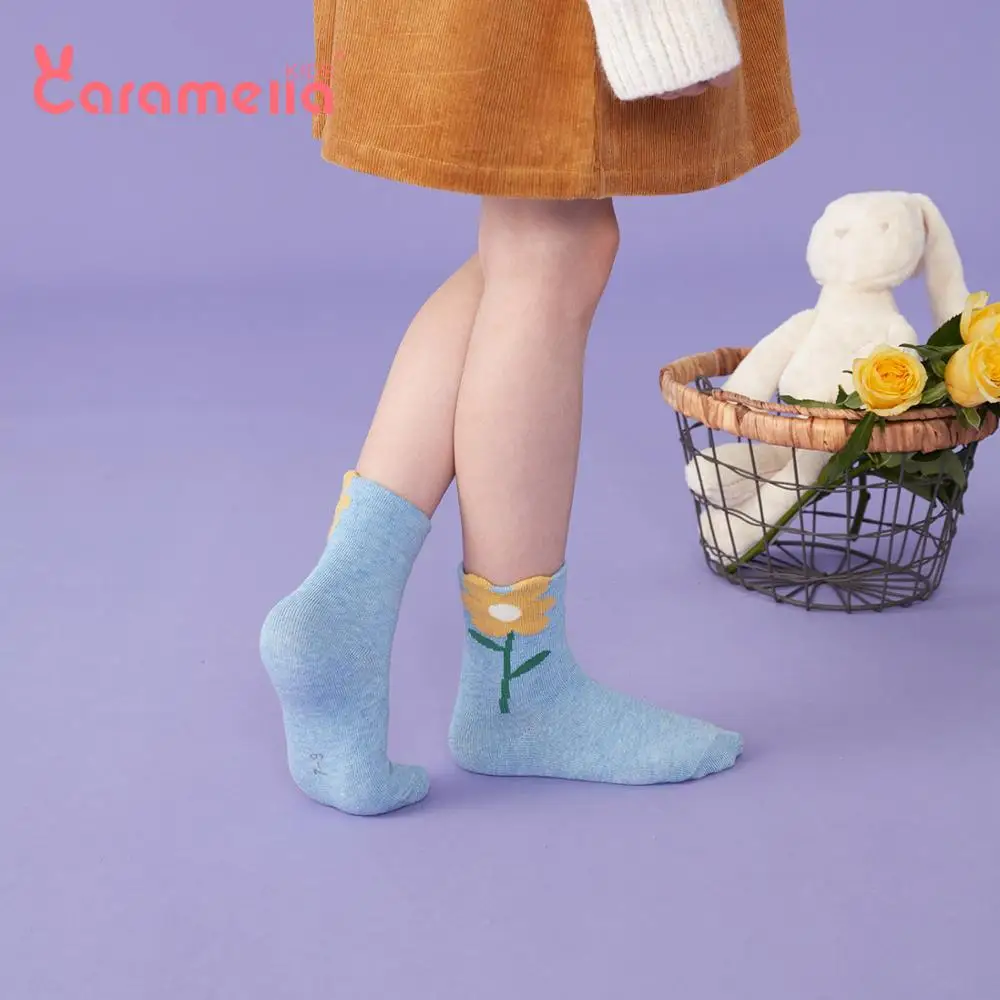 Новинка 2019 хлопковые детские носки с цветочным рисунком весна-осень короткие для