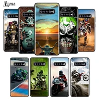 Retro Moto Cross Motorcycle For Samsung Galaxy S21 S20 Ultra S10 Lite Plus Phone Case