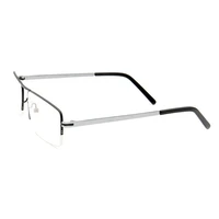 men business simple ultralight alloy half rim rectangular frame custom made myopia glasses 1 to 6 reading glasses 1 to 4