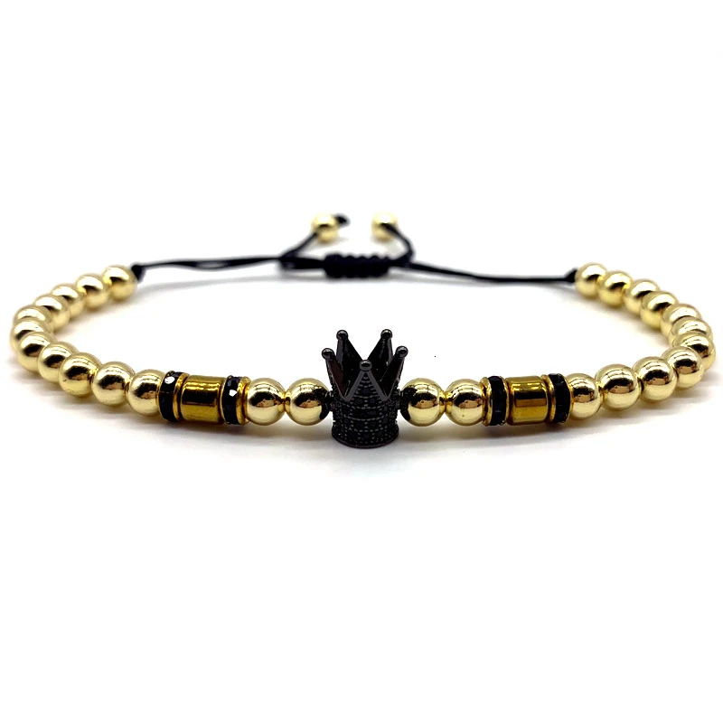 Мода 2020 Корона Регулируемый браслет для мужчин женщин темперамент