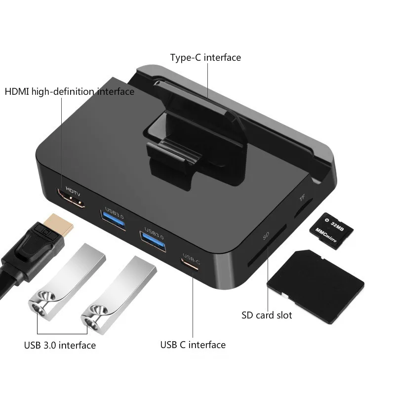 Док-станция для телефона с разъемом типа C адаптер питания Samsung S10 S9 Dex Station Huawei P30 P20