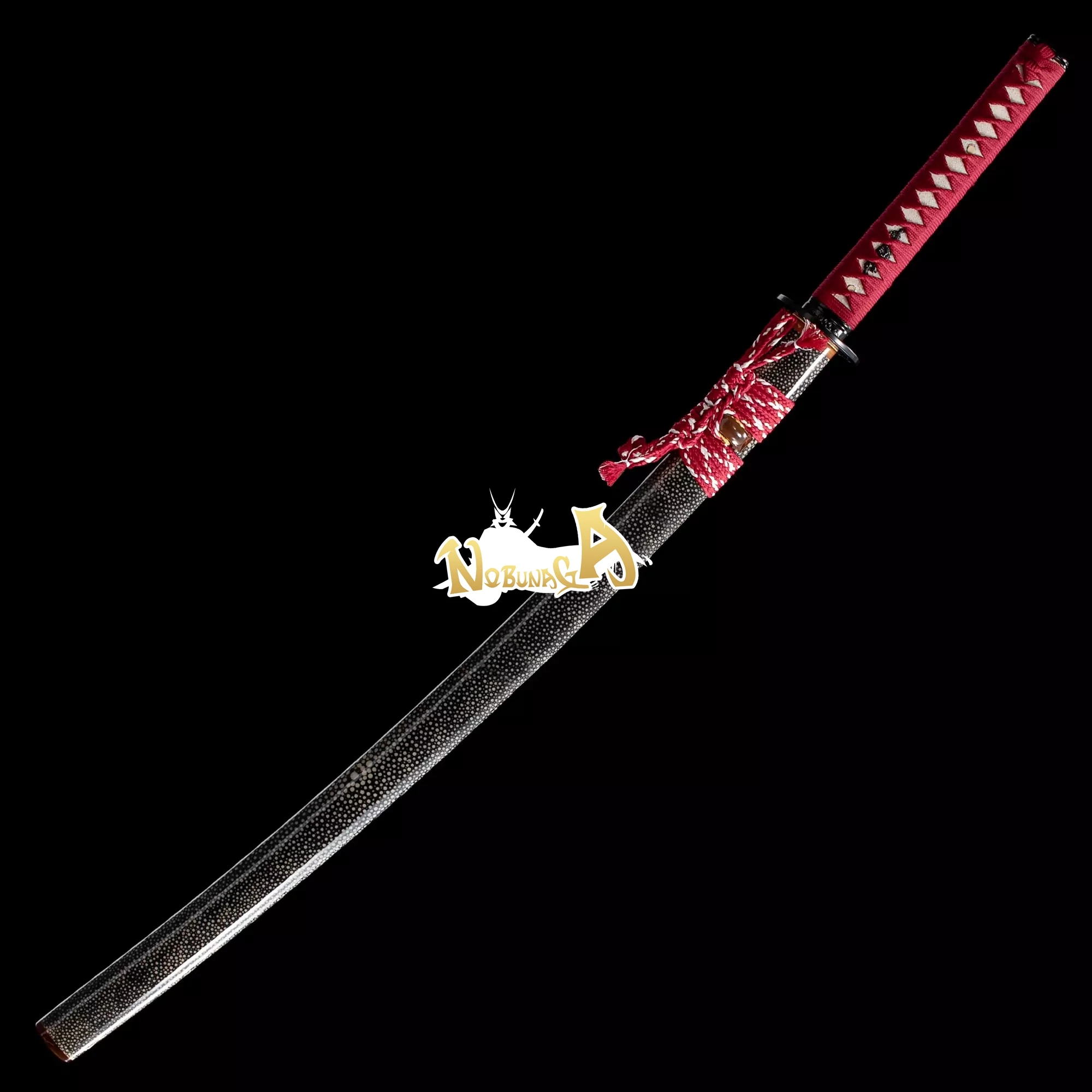 

Battle Ready Japanese Katana Clay Tempered 1095 Red Blade Samurai Sword Full Tang Rzaor Sharp Blade