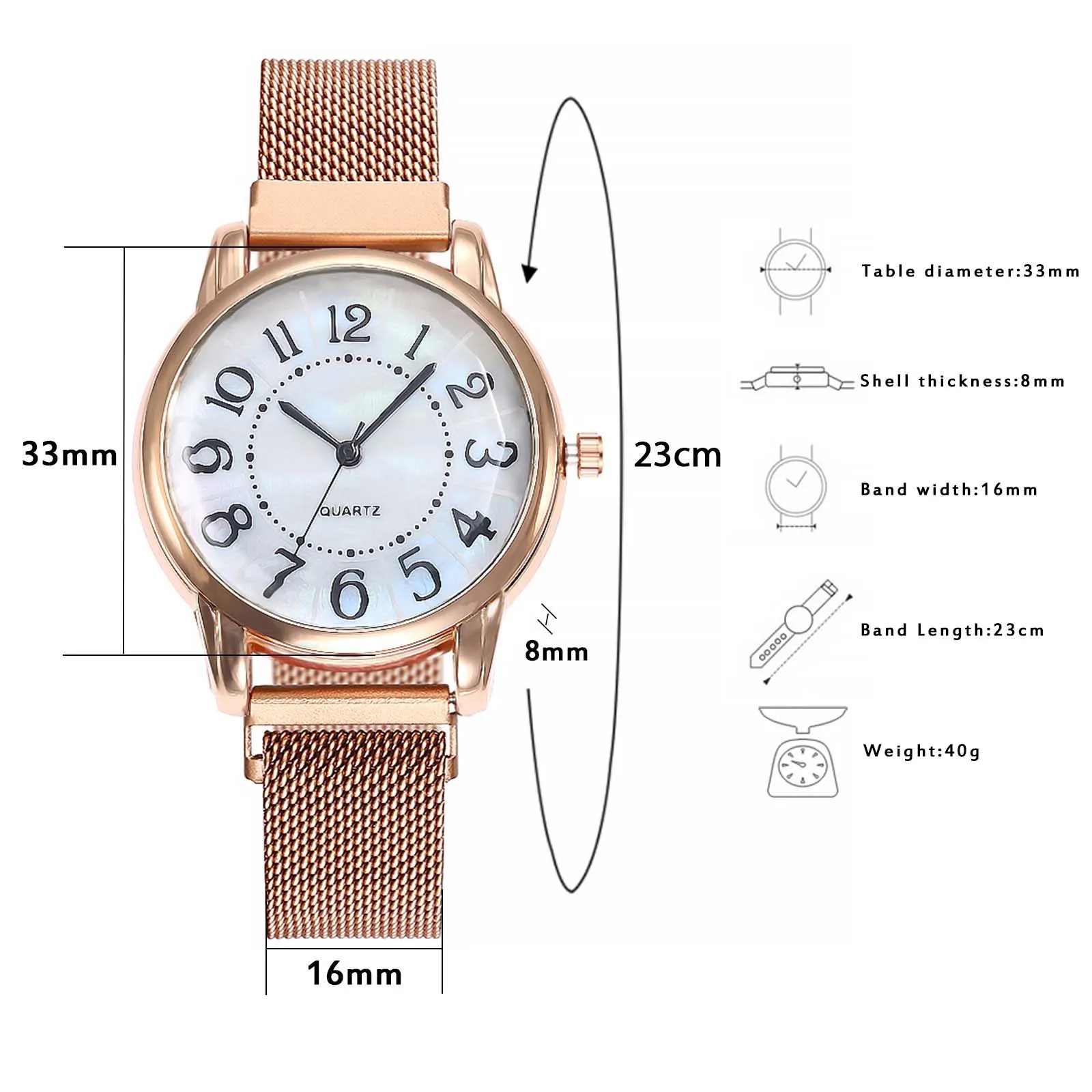 

Montre de en or Rose femmes Bracelet montres de marque suprieure dames en acier Montre Quartz dcontracte Fashion Watch