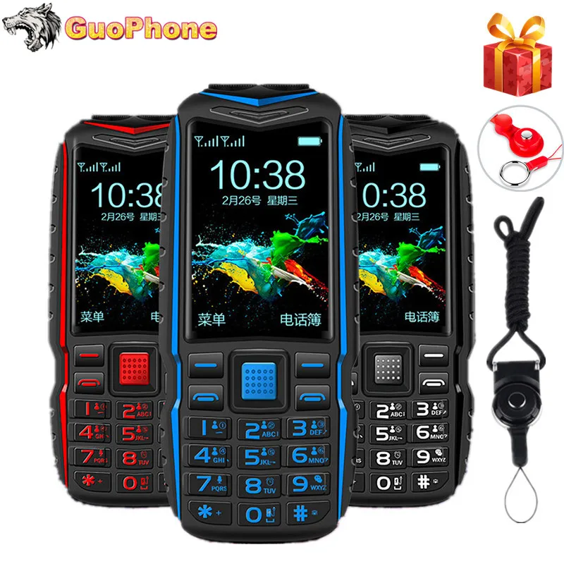 KUH T3 внешний аккумулятор, телефон, две sim-карты, камера, MP3, двойной фонарик, большой голос, 2,4 дюймов, прочный, ударопрочный, дешевый мобильный телефон