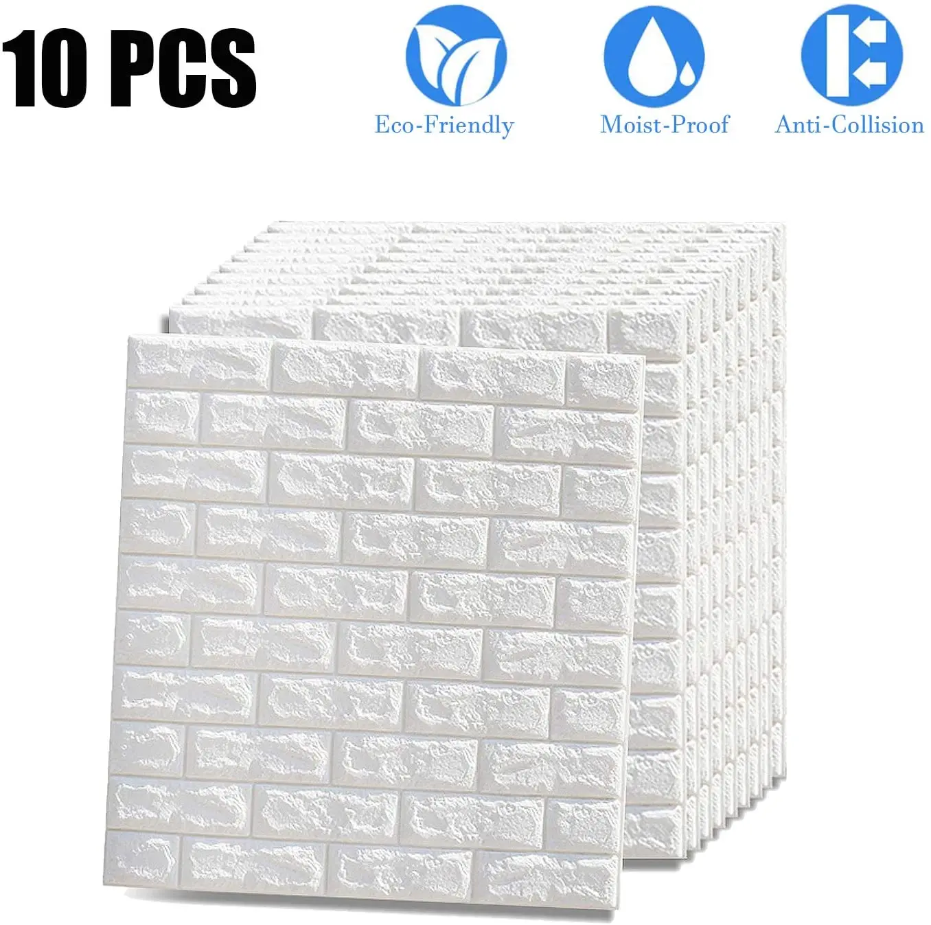 

Wall Wallpaper 3D Self Adhesive Wall Panels Imitation Brick Self Adhesive Wallpaper Kitchen Living Room Wall Paper 77 x 70cm