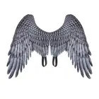 Взрослые Дети Хэллоуин черные белые нетканые перья Ангел зло Косплей Костюм Марди Гра ролевые игры платье аксессуар
