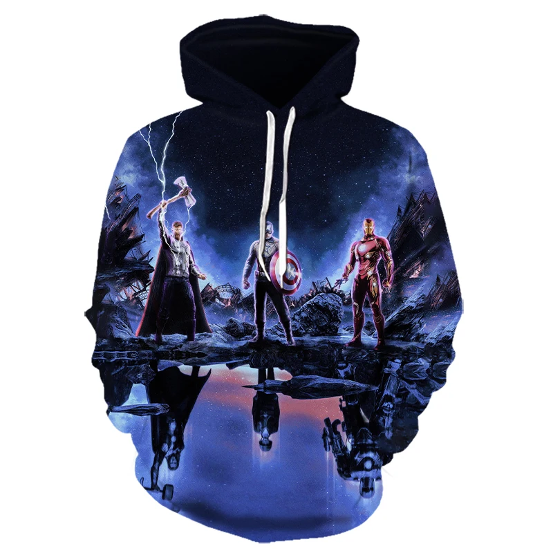 3D принт фильма мстители эндгейм квантовое царство Толстовка Advanced 4 Tech супергерой