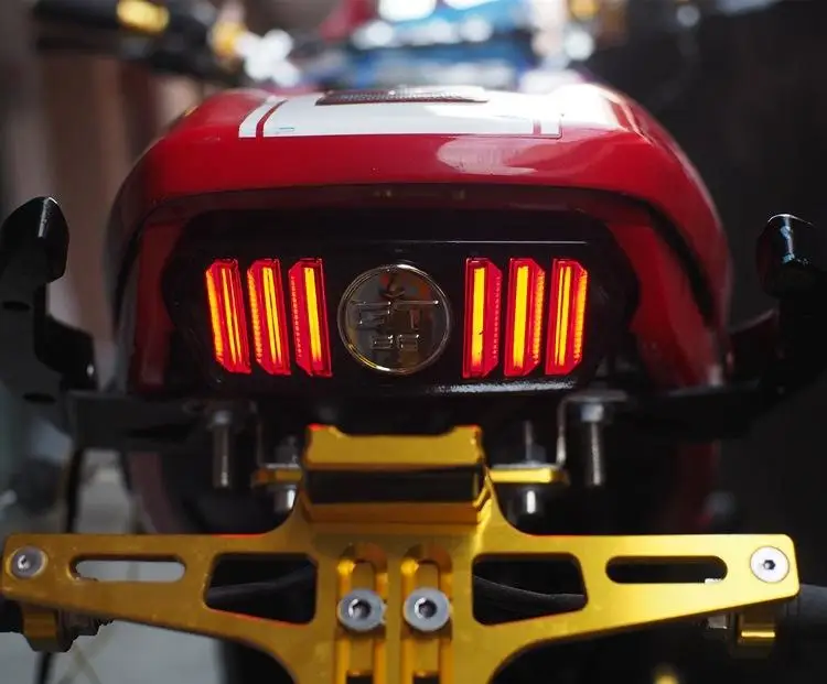 

Motorcycle LED Tail Light Turn Signal Running Stop Brake Light Stop Indicators Turn Lamp Integrated for Honda MSX125
