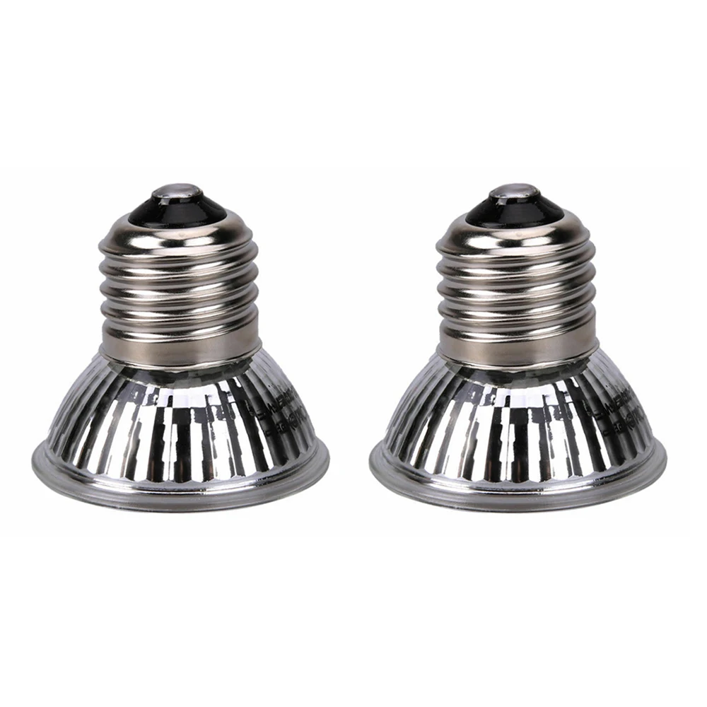 2pcs 25/50/75W Reptile Light Bulb Turtle Sunburn Lights UVA UVB Full Spectrum Sunlamp for Pet Brooder | Дом и сад
