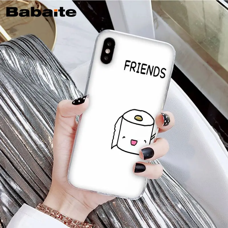 Babaite BFF &quotЛучшие друзья&quot гамбургер и картофель фри питания High-end защитный чехол