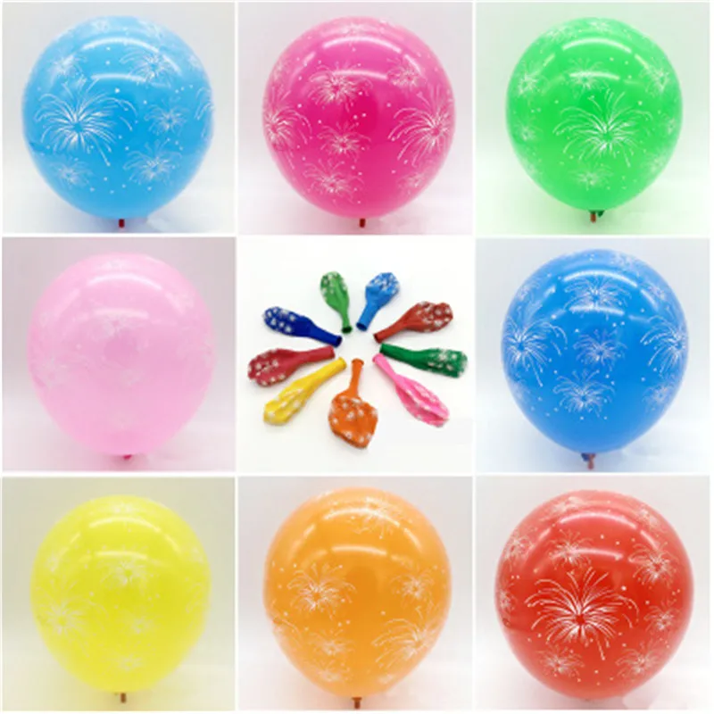 

10 pcs 12-Inch Firework Latex Balloons Birthday Christmas Wedding Major Holiday Party Decoration Balloons