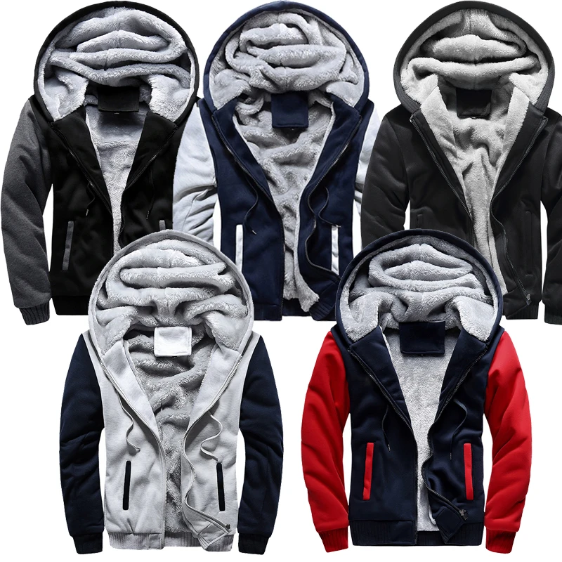 

Осенне-зимние спортивные Бейсбольные топы для бега на открытом воздухе, Повседневная теплая куртка для пеших прогулок, куртка с капюшоном и длинным рукавом и воротником-стойкой на молнии