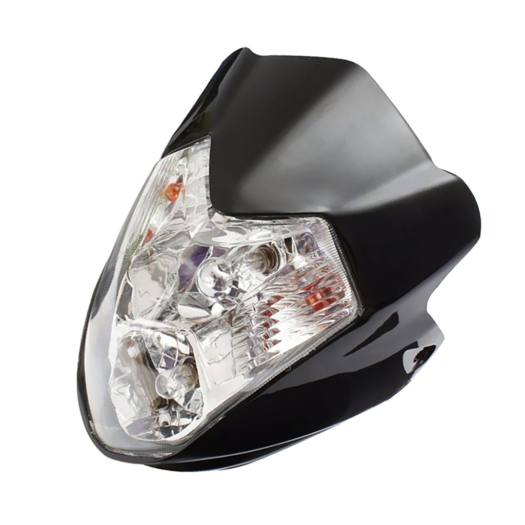 

Motorcycle Turn Signal Light Head Lamp For Motorcycle Scooter Bike ATV Black