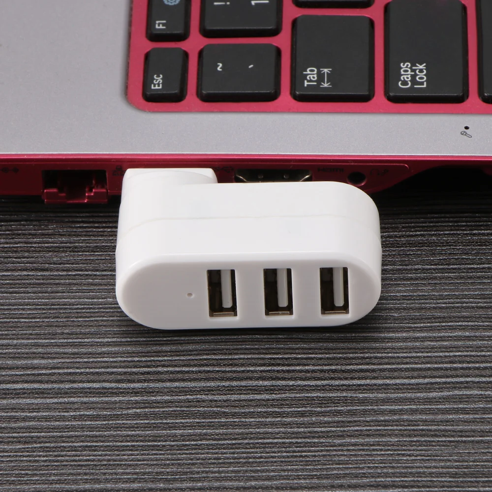 Вращающийся высокоскоростной usb-хаб с 3 портами 2,0 USB разветвитель адаптер для ноутбуков/планшетных ПК периферийных устройств