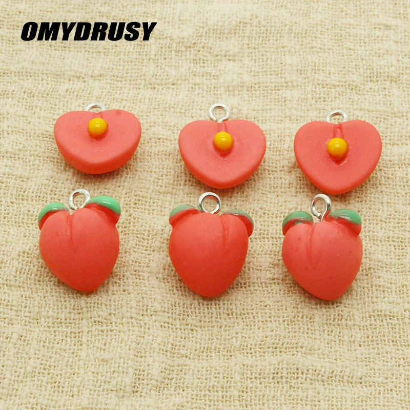 10 звёзд подвески в форме сердца персиковые фрукты для сережек браслетов